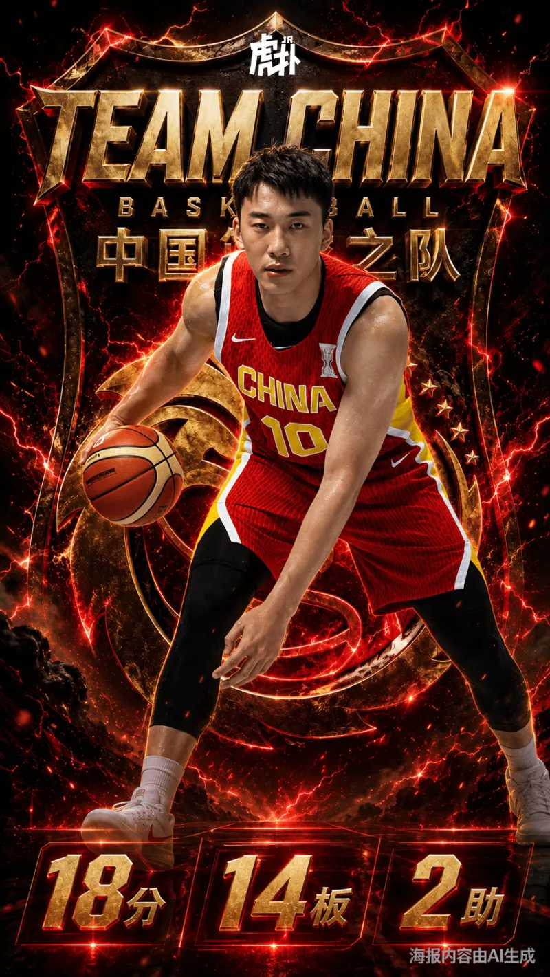 app下载-王俊杰出战26分钟，投篮15中6得到18分14篮板2助攻1抢断